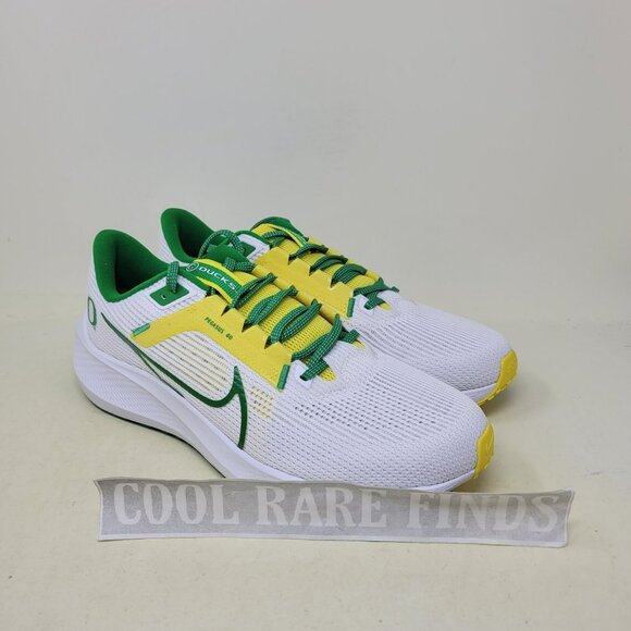 Nike Air Zoom Pegasus 40 Oregon Ducks Men's Size 11.5 White Green DZ5979-100